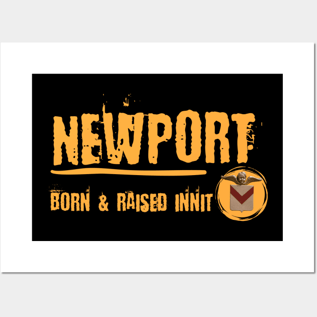 Newport Born & Raised Wall Art by Teessential